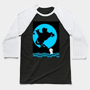 Blue Chess Knight Baseball T-Shirt